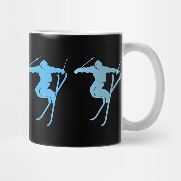 Skiing Mountain Slope Winter Sports Gift by AlleyField